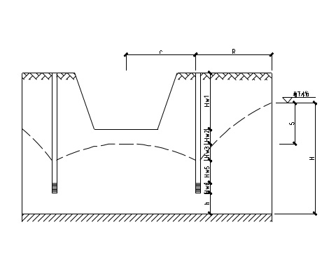 降水、沉井及頂管施工方案簡圖